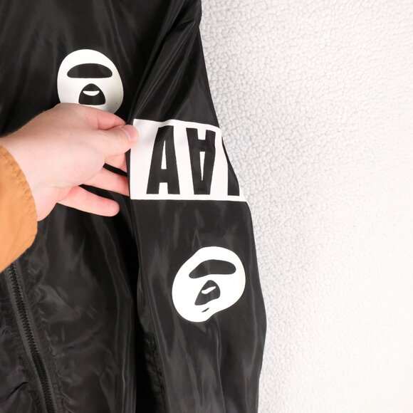 Aape By A Bathing Ape Jacket Mens Large Windbreaker Hooded AAPE Universe - Picture 5 of 10